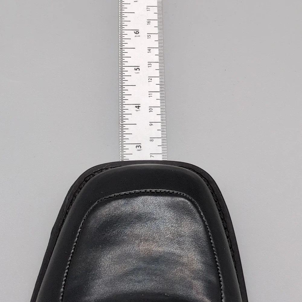 Borelli Shoes Mens Matthew Black 10 Leather Loafers Dress Stretch Slip On 321087